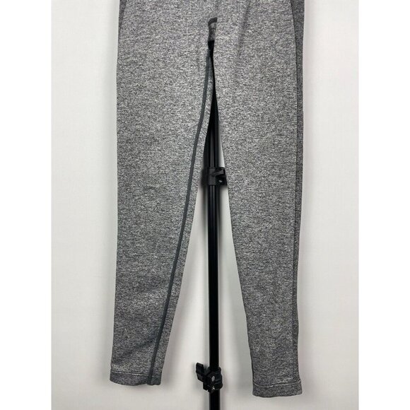 Gymshark Charcoal Marl Flex High‎ Waisted Pink Spell Out Logo Leggings Sz Small - Picture 5 of 5